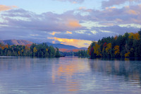 Evening on Upper Saranac 24x36 Framed Limited Edition of 10