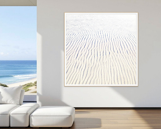 "White Beach" print, custom-sized.