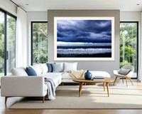 "Blue Storm" print, custom-sized.