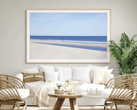 "Beach Geometry" print, custom-sized.