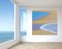 "Beach Puddle" print, custom-sized.