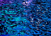 Giverny, face-mounted to plexi, white wood frame 48.5"H x 67"W