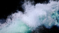 Fury I, facemounted to plexi in white floating frame, 73" x 41"