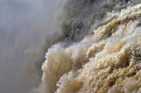 Iguazu 2--facemounted to plexi in white floating frame, 73" x 41"