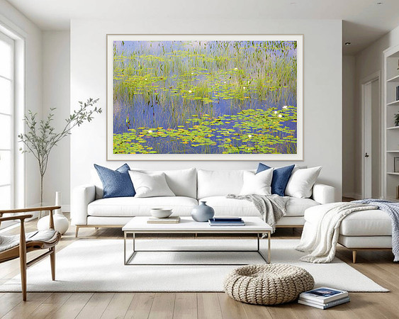Monet in the Adirondacks VFine Art Print on Hahnemühle William Turner PaperWhitewashed Maple Wood Frame40”H x 65”WLimited edition of 10$5,250Other custom sizes and print methods are available.