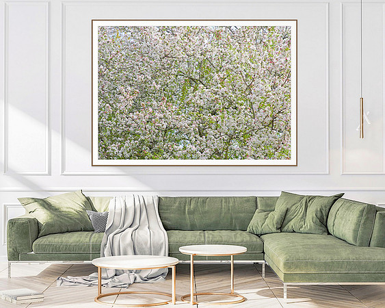 "Blossoming Spring" print, custom-sized.