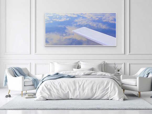 "Dive into the Clouds" print, custom-sized