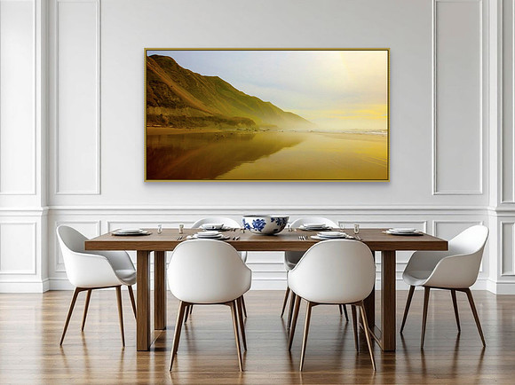 "Gold Beach" print,"Spring I" print, custom-sized.