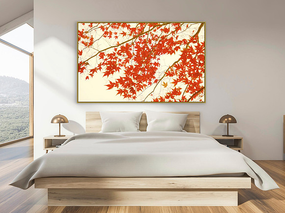 "Red Maple" print, custom-sized