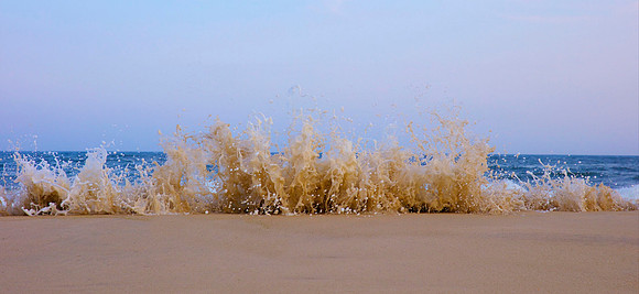 "Beach DanceI" | Fine Art Print on Hahnemühle William Turner Paper | Natural Wood Frame | ”30"H x 65”W | Limited edition of 10 | $4,2500 | Custom sizes and print methods available.