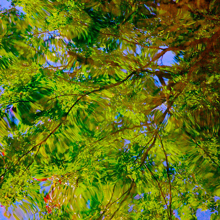 Panel 4A- Lake Party in Green 36" x 36"
