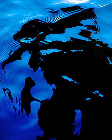 Panel 8B- Lake Calligraphy 32"W x 40"H