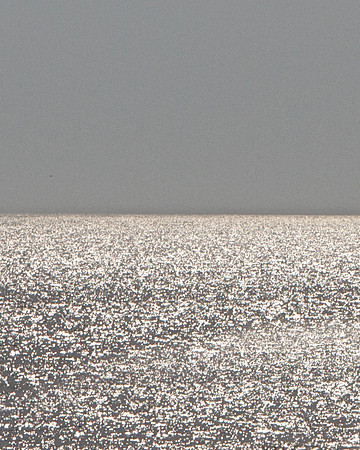 Seascape II, archival pigment print, framed with white 8-ply matte and white wood gallery frame, 46"