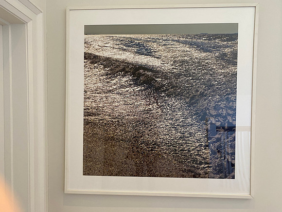 Untitled 49" x 49"--archival pigment print in white frame 8-ply white matte