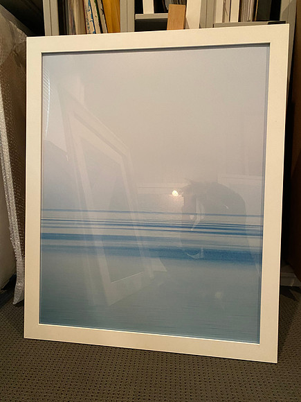 Untitled, archival pigment print in white frame, 38.5"H x 31.5"W