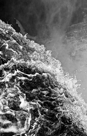 Falls II--Archival pigment white shadow box museum glass 40"H x 30"W