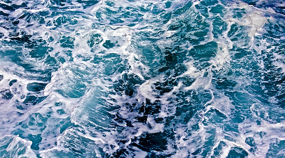 Tempest in Blue, facemounted to plexi in white floating frame, 73" x 41"