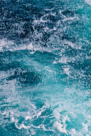 Bondi Blues 3, facemounted to plexi in white floating frame, 42" x 64", edition of 10